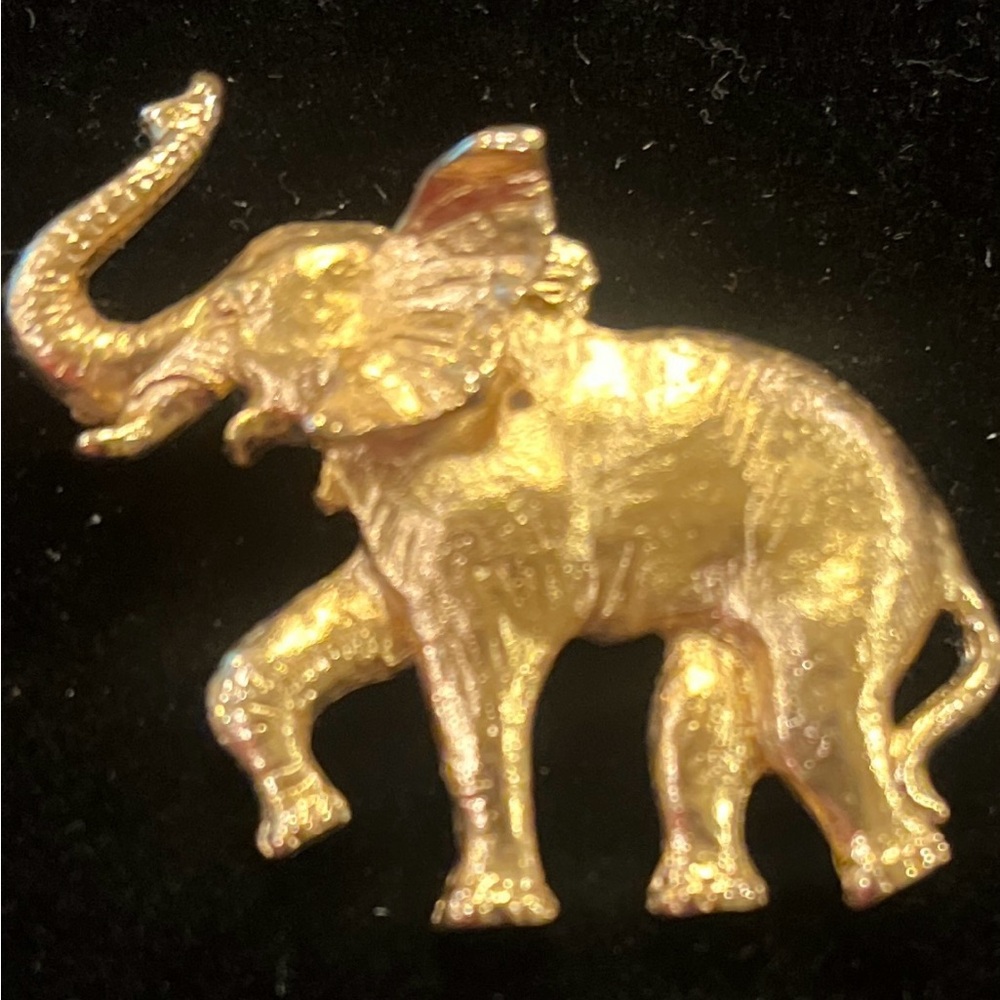 Napier Gold Textured Brooch